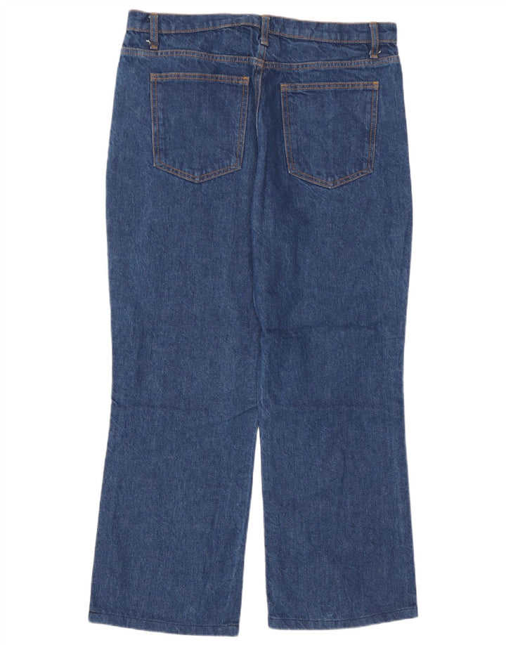 Zara Womens Bootcut Jeans EU 44 XL W34 L27 Blue Cotton