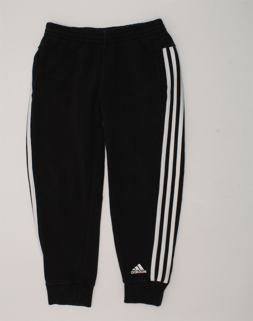 ADIDAS Boys Tracksuit Trousers Joggers 11-12 Years Black Cotton | Vintage Adidas | Thrift | Second-Hand Adidas | Used Clothing | Messina Hembry 