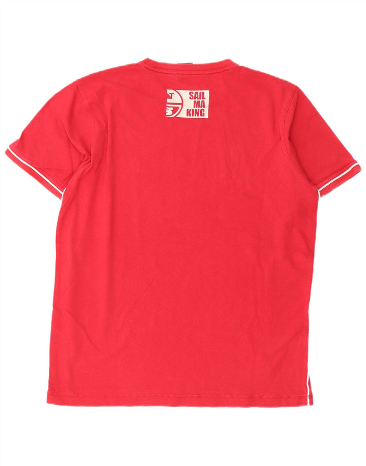 North Sails Mens Graphic T-Shirt Top Medium Red Cotton
