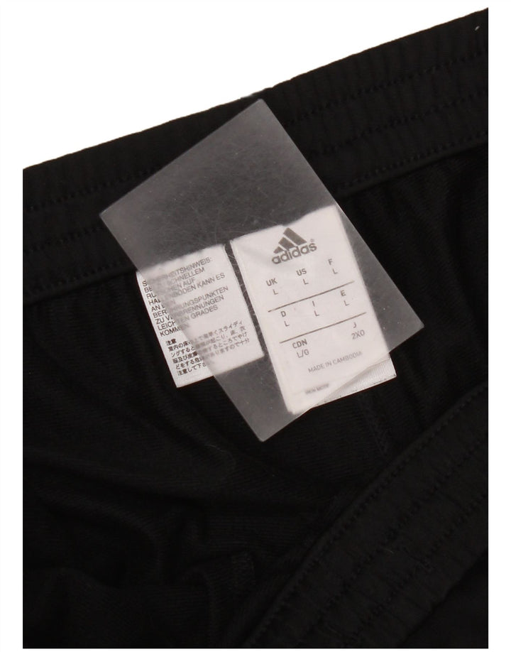 Adidas Mens Tracksuit Trousers Joggers Large  Black Polyester