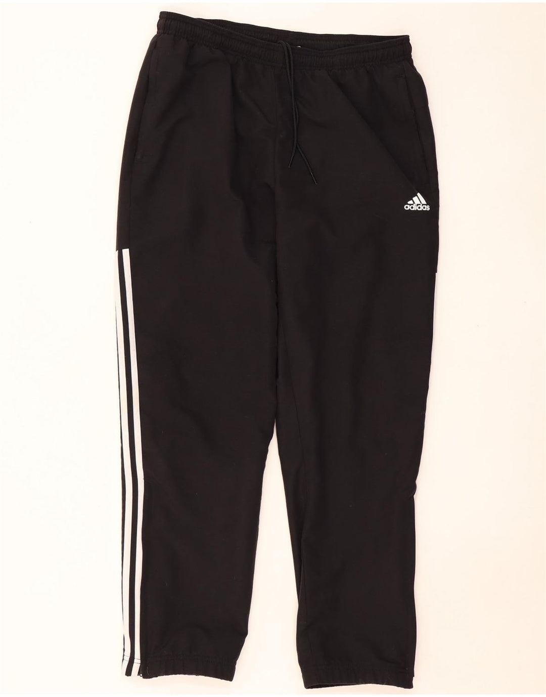 ADIDAS Mens Tracksuit Trousers Large  Black Polyester
