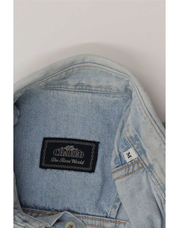 Charro Mens Denim Shirt Medium Blue