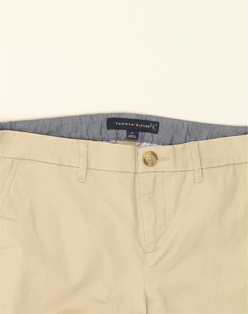 TOMMY HILFIGER Womens Slim Chino Trousers US 10 Large W32 L28  Beige | Vintage Tommy Hilfiger | Thrift | Second-Hand Tommy Hilfiger | Used Clothing | Messina Hembry 