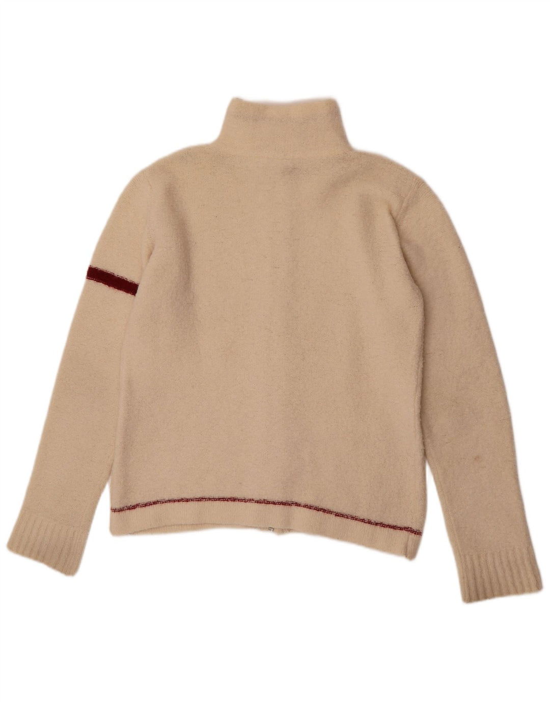 Murphy & Nye Womens Cardigan Sweater UK 14 Medium Off White Colourblock