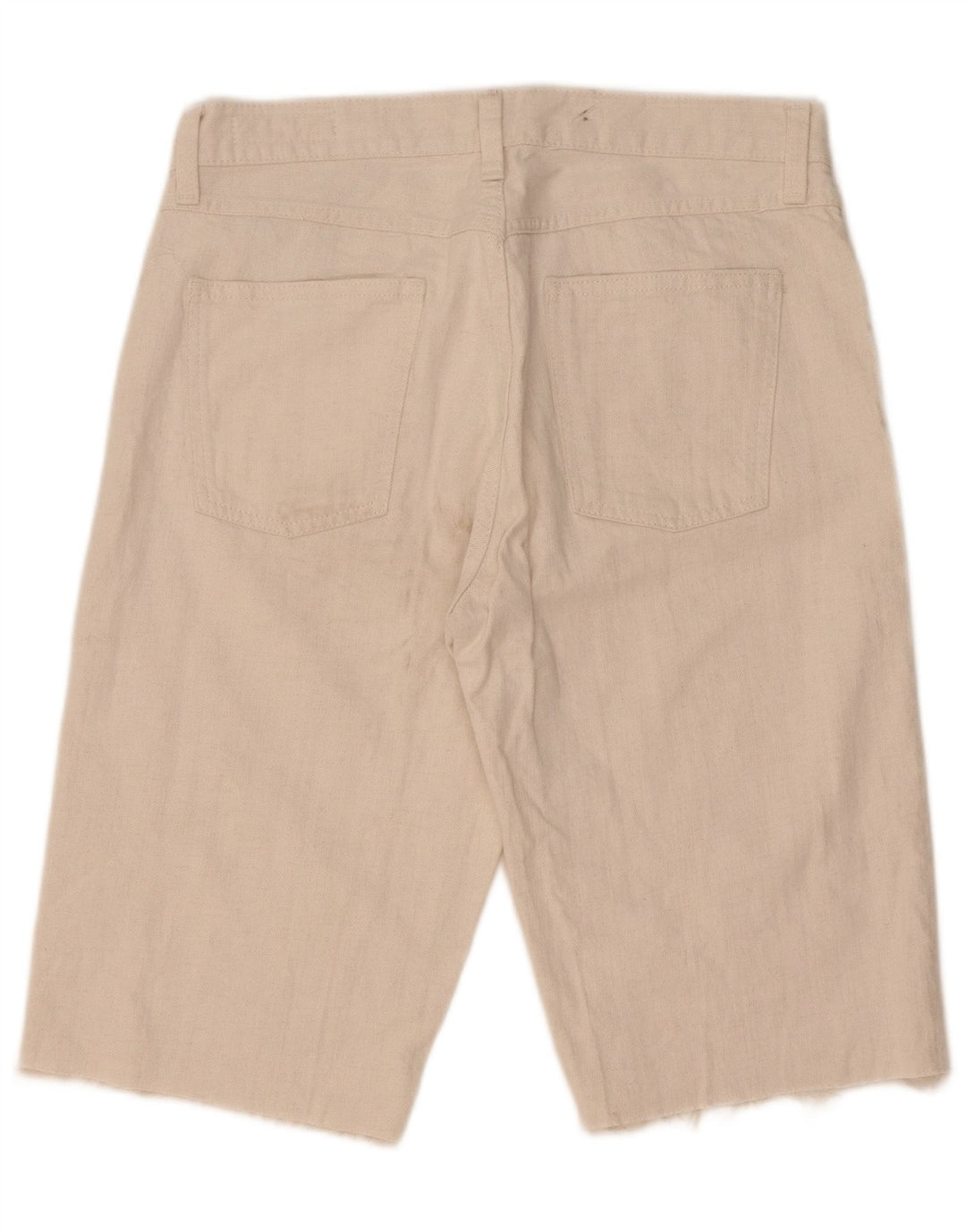 Zara Womens Denim Shorts EU 40 Medium W30  White Cotton