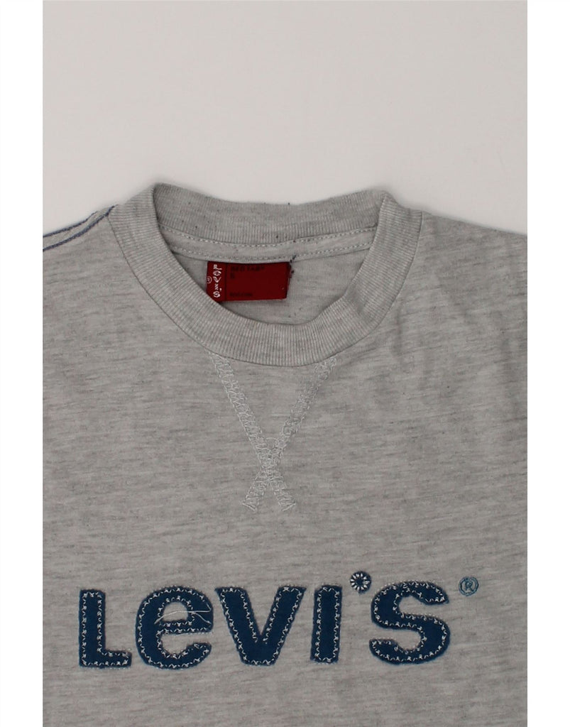 LEVI'S Boys Graphic Top Long Sleeve 4-5 Years Grey Cotton | Vintage Levi's | Thrift | Second-Hand Levi's | Used Clothing | Messina Hembry 