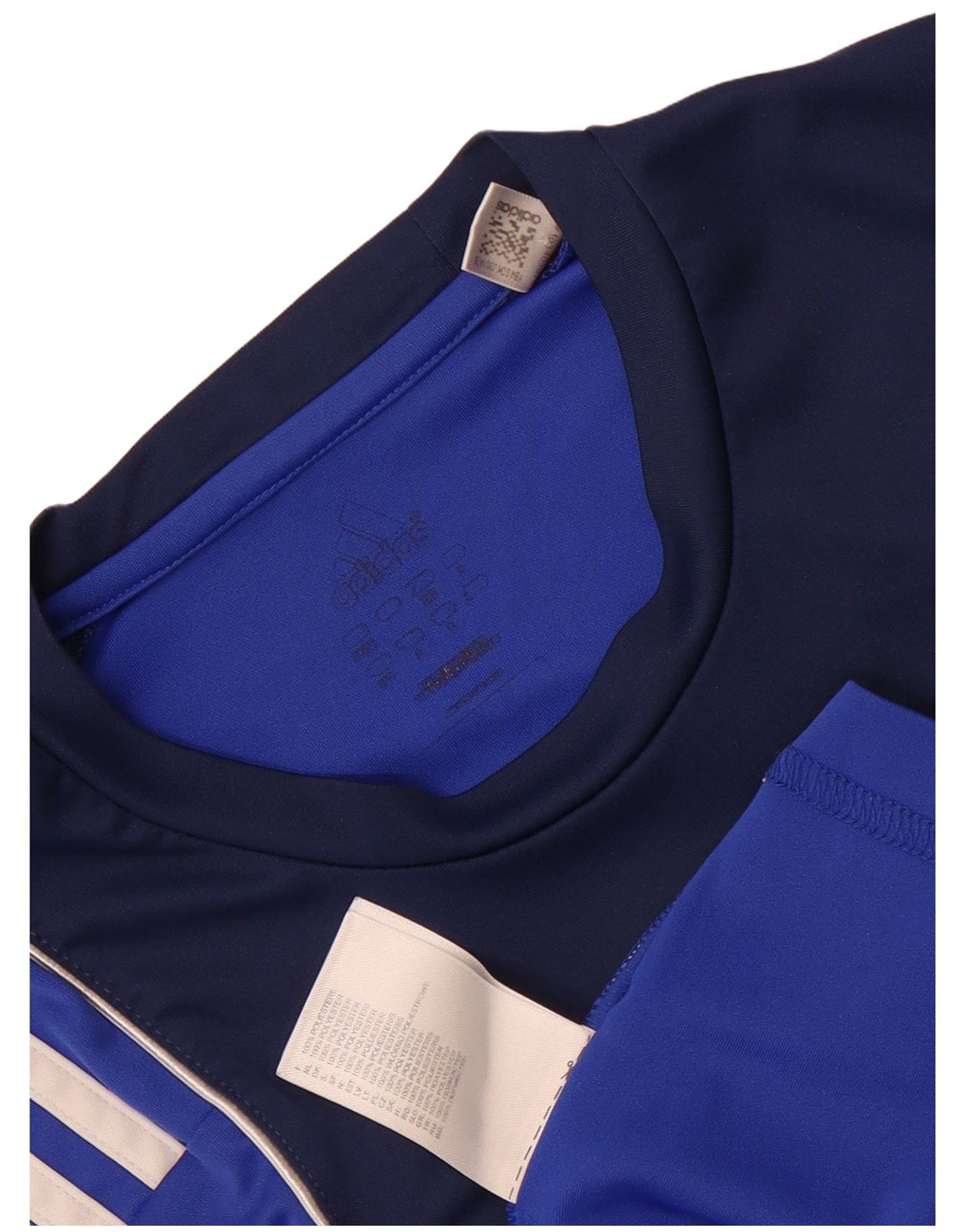 Adidas Mens Graphic T-Shirt Top XS Blue Colourblock Polyester