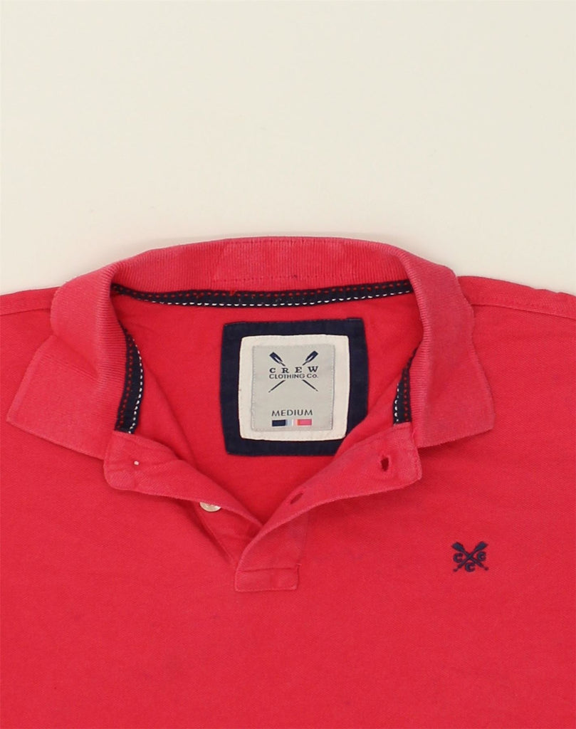 CREW CLOTHING Mens Polo Shirt Medium Red Cotton | Vintage Crew Clothing | Thrift | Second-Hand Crew Clothing | Used Clothing | Messina Hembry 