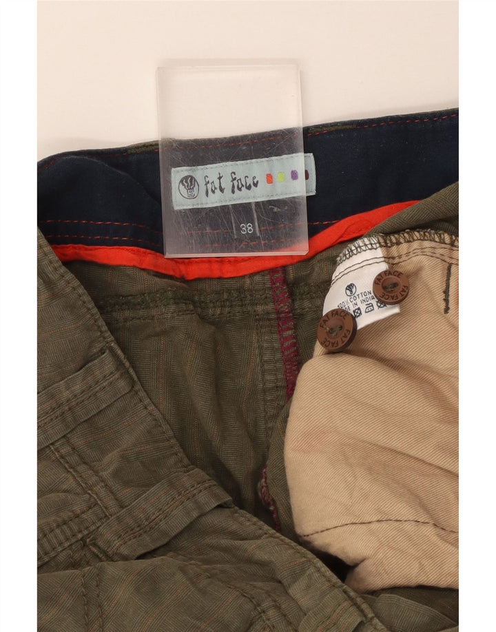 Fat Face Mens Cargo Shorts W38 XL Khaki Cotton