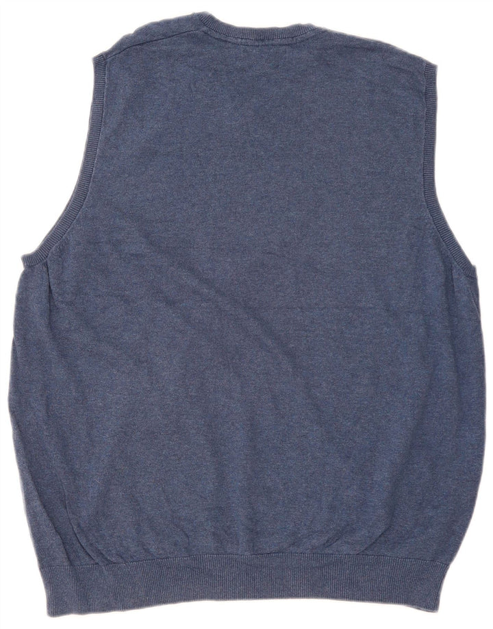Marks & Spencer Mens Vest Tank Top 2XL Navy Blue Cotton