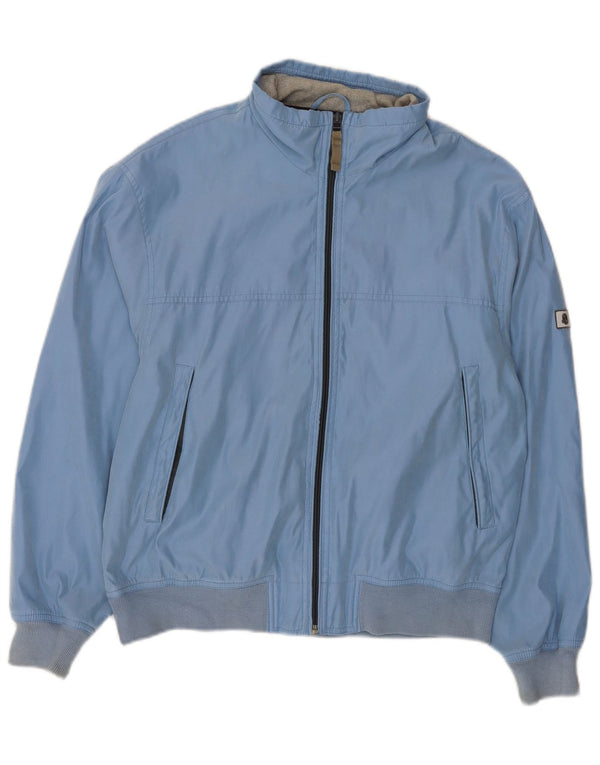Invicta Mens Bomber Jacket UK 36 Small Blue Polyester