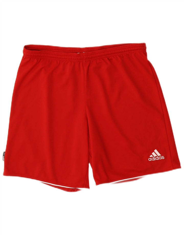 Adidas Mens Climalite Sport Shorts Medium Red Polyester
