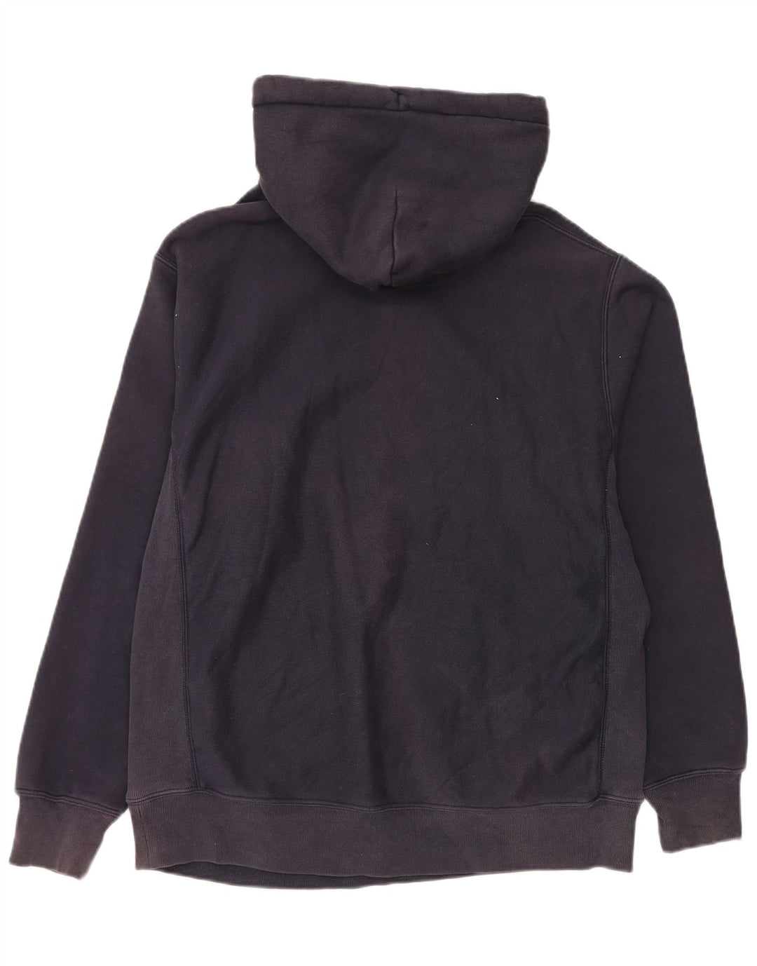 Champion Mens Hoodie Jumper Large Navy Blue Cotton