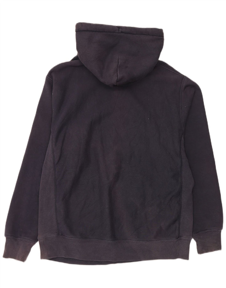 Champion Mens Hoodie Jumper Large Navy Blue Cotton