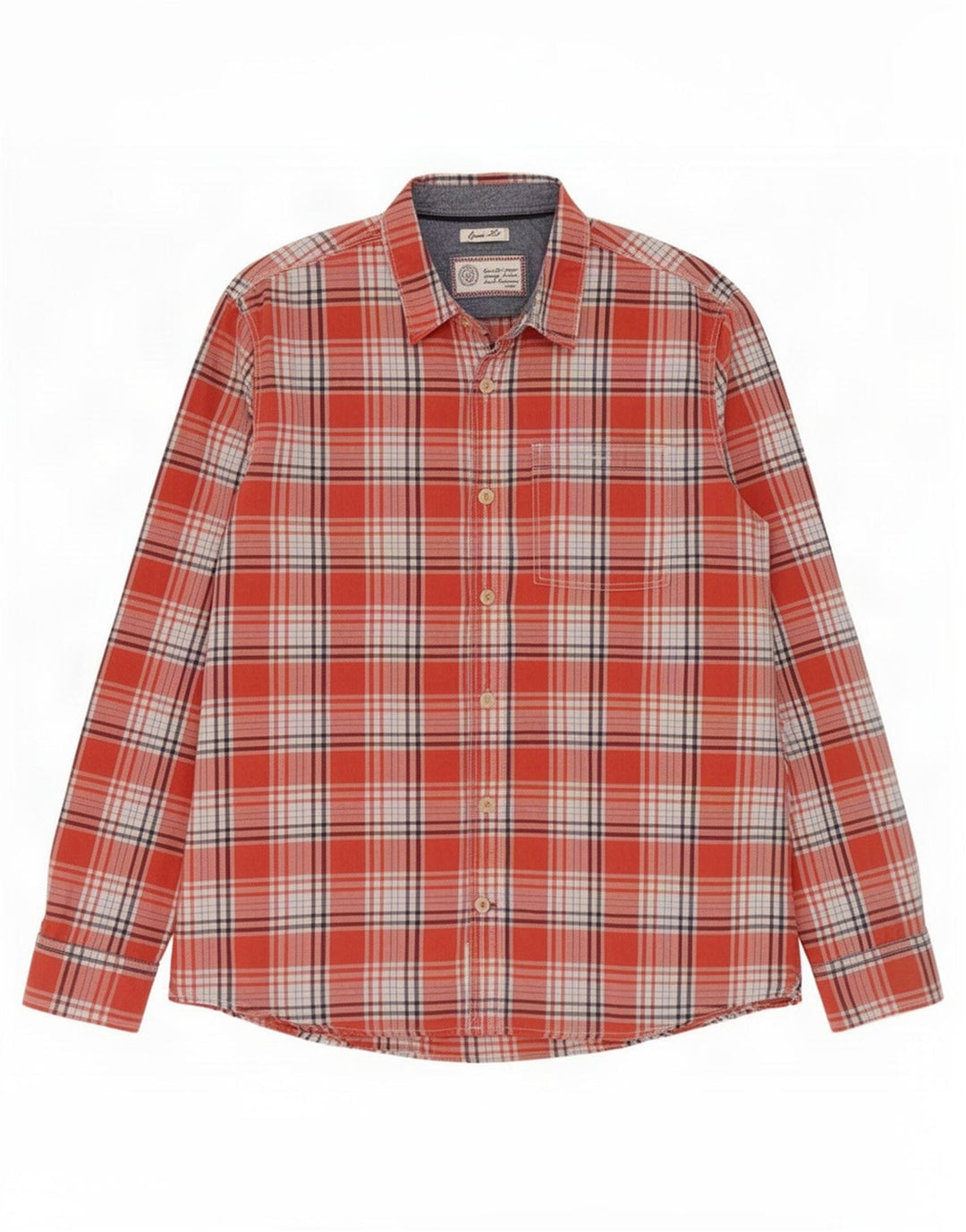 Fat Face Mens Classic Fit Shirt XL Red Check Cotton