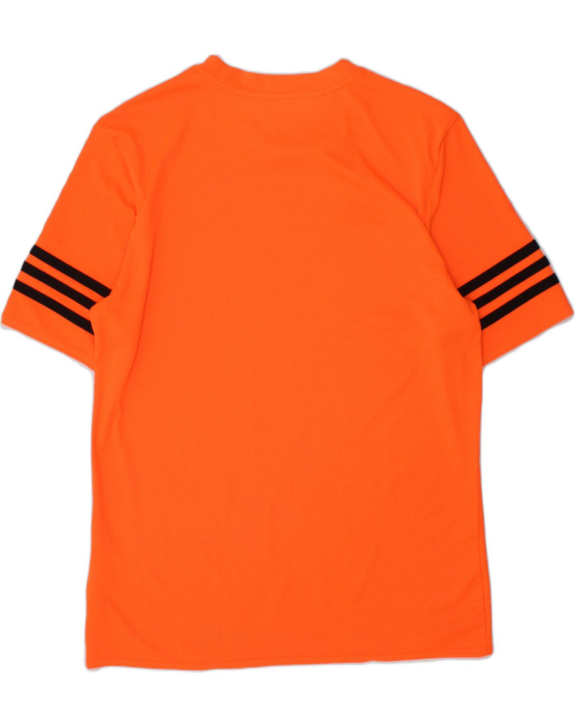 ADIDAS Boys Climalite T-Shirt Top 13-14 Years Orange Polyester | Vintage Adidas | Thrift | Second-Hand Adidas | Used Clothing | Messina Hembry 