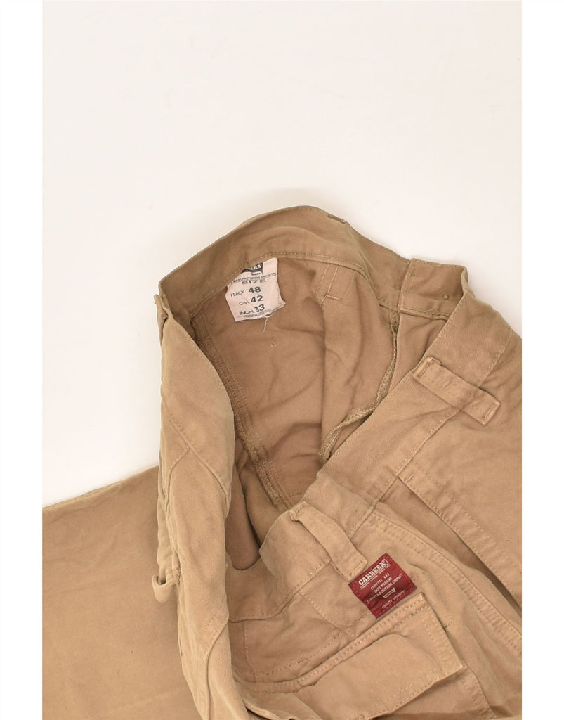 CARRERA Mens Straight Cargo Trousers IT 48 Medium W33 L30  Beige Cotton | Vintage Carrera | Thrift | Second-Hand Carrera | Used Clothing | Messina Hembry 