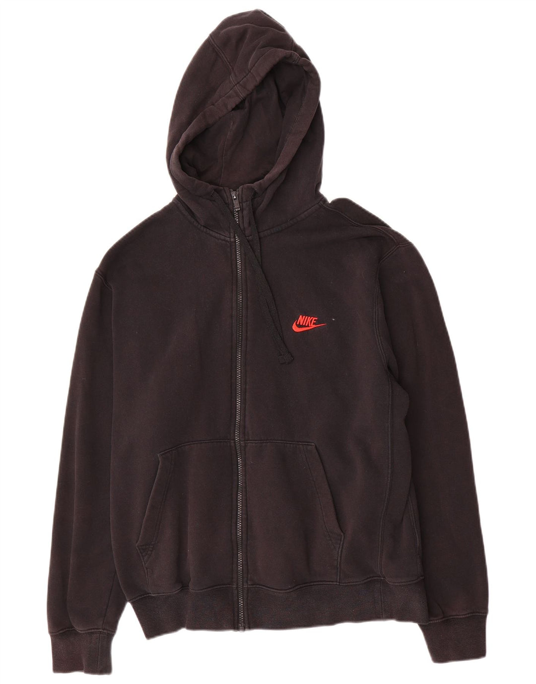 Nike Mens Zip Hoodie Sweater Small Black