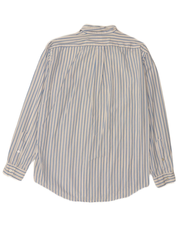 Polo Ralph Lauren Mens Custom Fit Shirt Medium Blue Striped Cotton