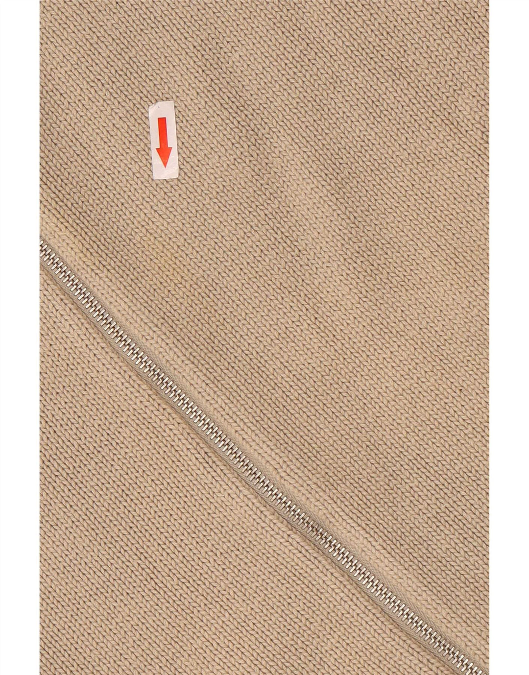 Levi's Mens Full Zip Cardigan Sweater XL Beige Cotton