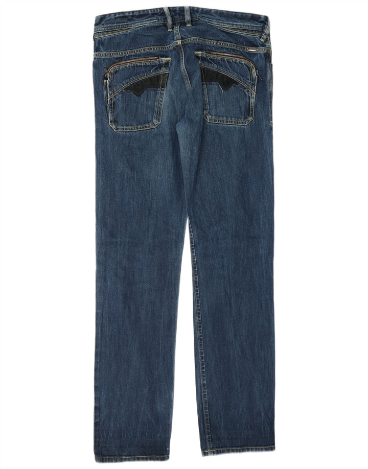 Diesel Mens Poiak Straight Jeans W31 L34 Blue Cotton