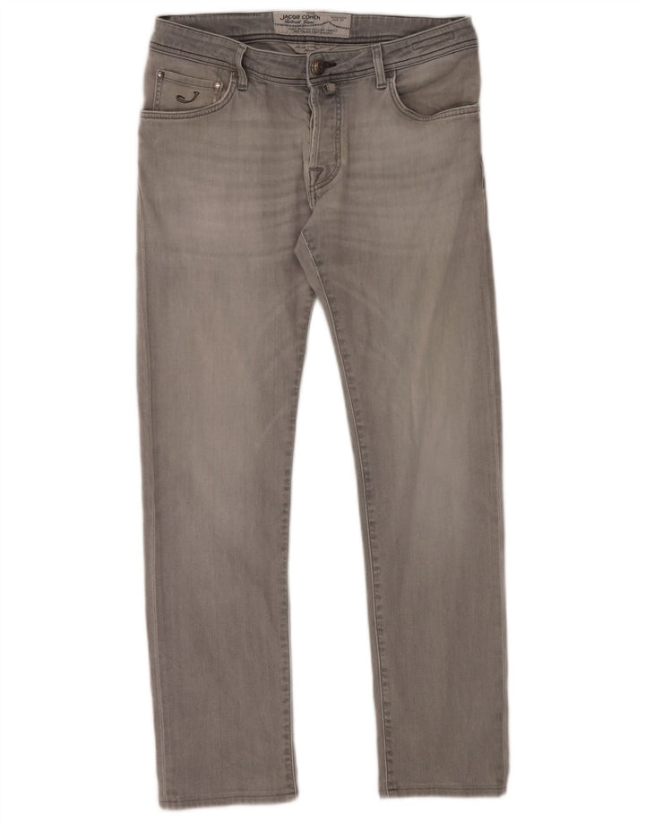 Jacob Cohen Mens Slim Jeans W34 L30 Grey Cotton