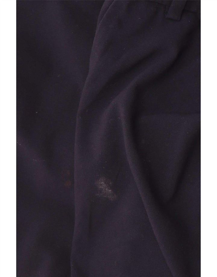 Marks & Spencer Womens Suit Trousers UK 12 Medium W30 L28 Navy Blue