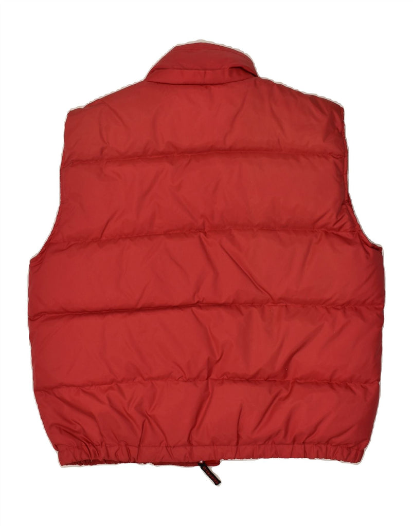 VINTAGE Mens Padded Gilet UK 40 Large Red Nylon | Vintage Vintage | Thrift | Second-Hand Vintage | Used Clothing | Messina Hembry 