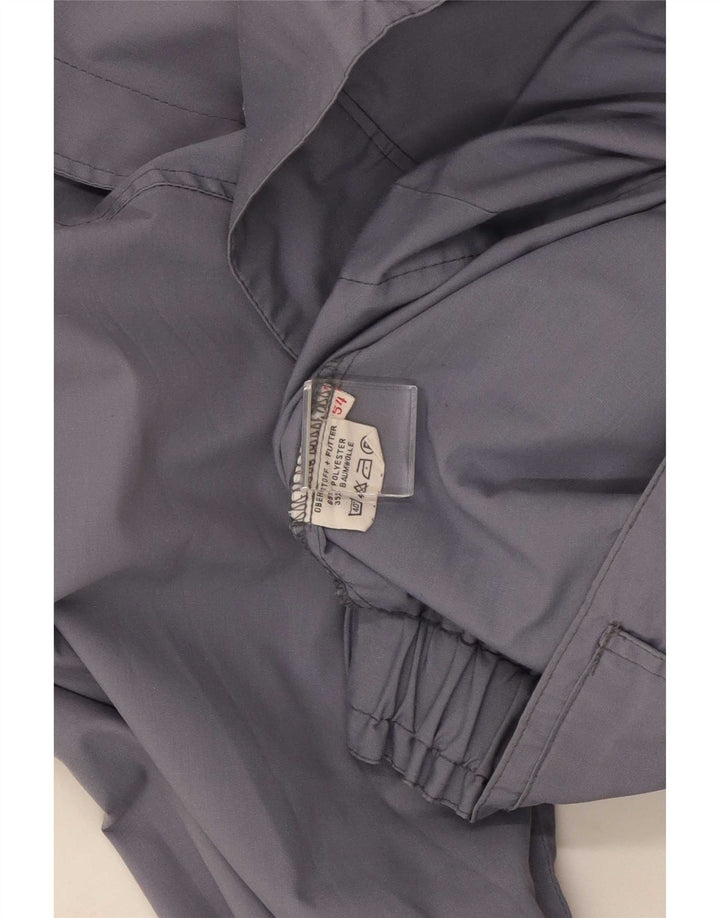 Vintage Mens Utility Jacket IT 54 2XL Blue Polyester