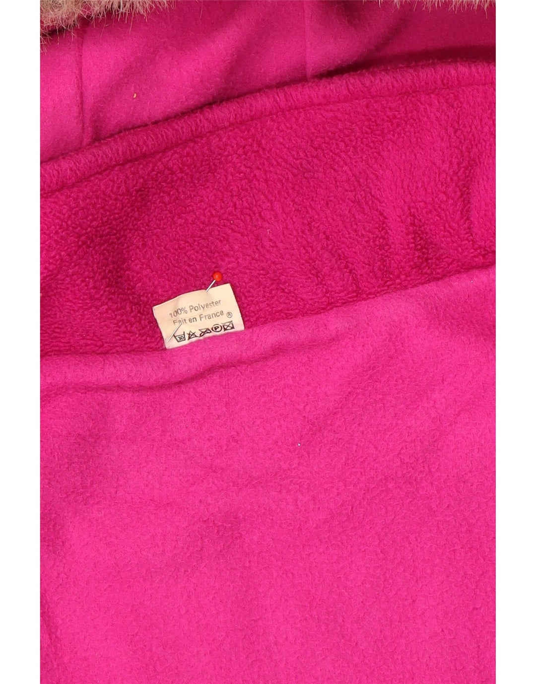 Vintage Womens Oversized Hooded Windbreaker Jacket UK 14 Medium Pink
