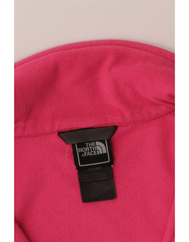 THE NORTH FACE Womens Fleece Jacket UK 6 XS Pink Colourblock Polyester