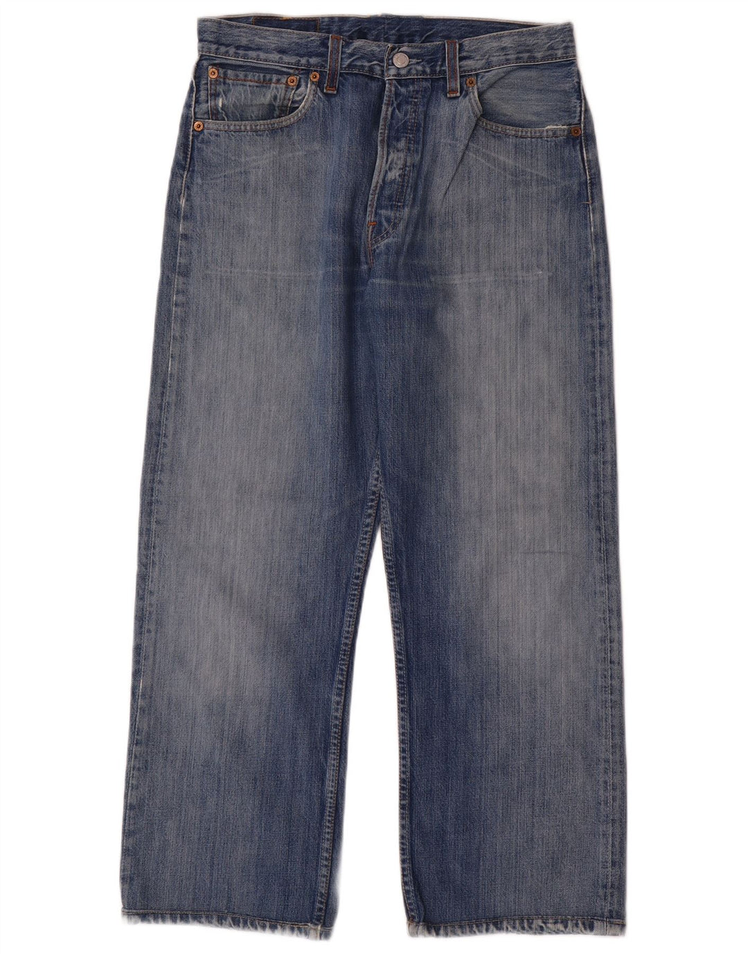 Levi's Mens 501 Straight Jeans W33 L27 Blue Cotton