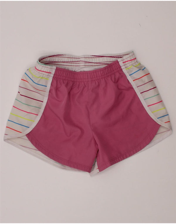 Nike Girls Sport Shorts 5-6 Years Medium Pink Striped