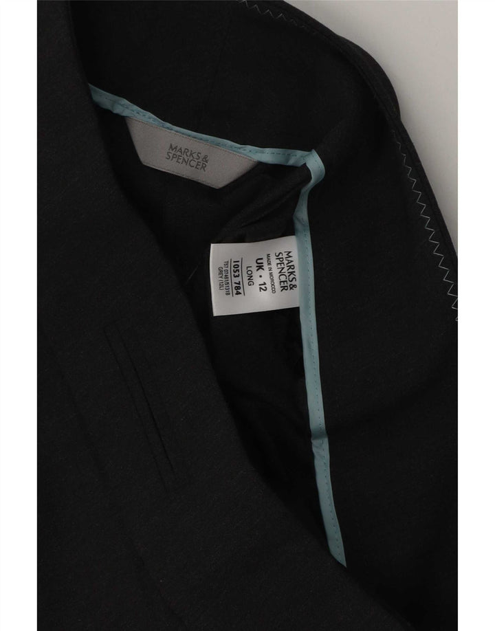 Marks & Spencer Womens Bootcut Suit Trousers UK 12 Medium W32 L31 Grey