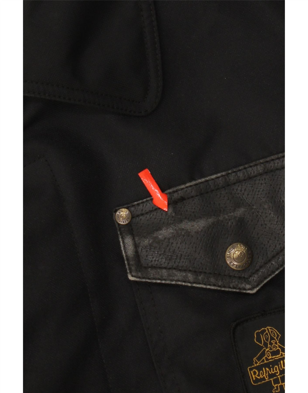 Refrigiwear Mens Utility Jacket UK 40 Large Black Polyester