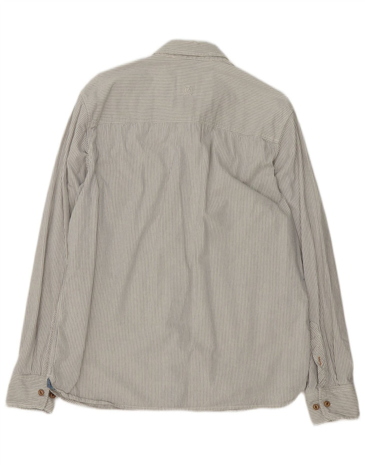 Fat Face Mens Shirt Medium White Pinstripe Cotton