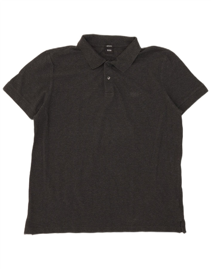 Hugo Boss Mens Regular Fit Polo Shirt 3XL Grey Cotton