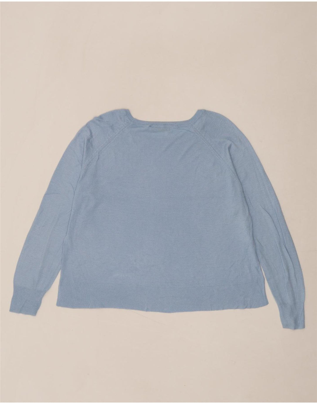ZARA Womens Boat Neck Jumper Sweater UK 14 Medium Blue Vintage Zara and Second-Hand Zara from Messina Hembry 