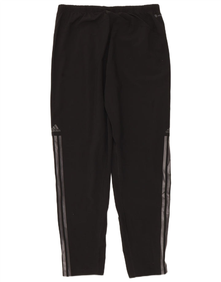 Adidas Mens Aeroready Tracksuit Trousers Large Black Polyester