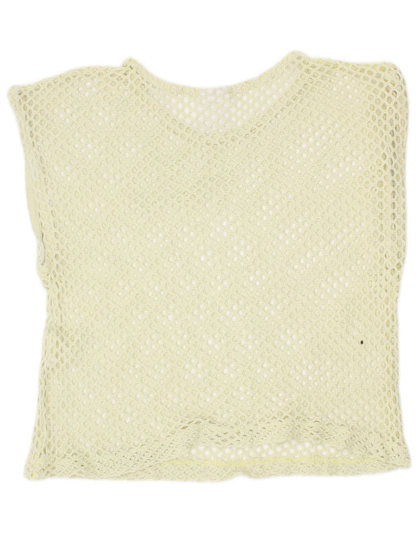 Zara Girls Crochet Vest Top 9-10 Years Green