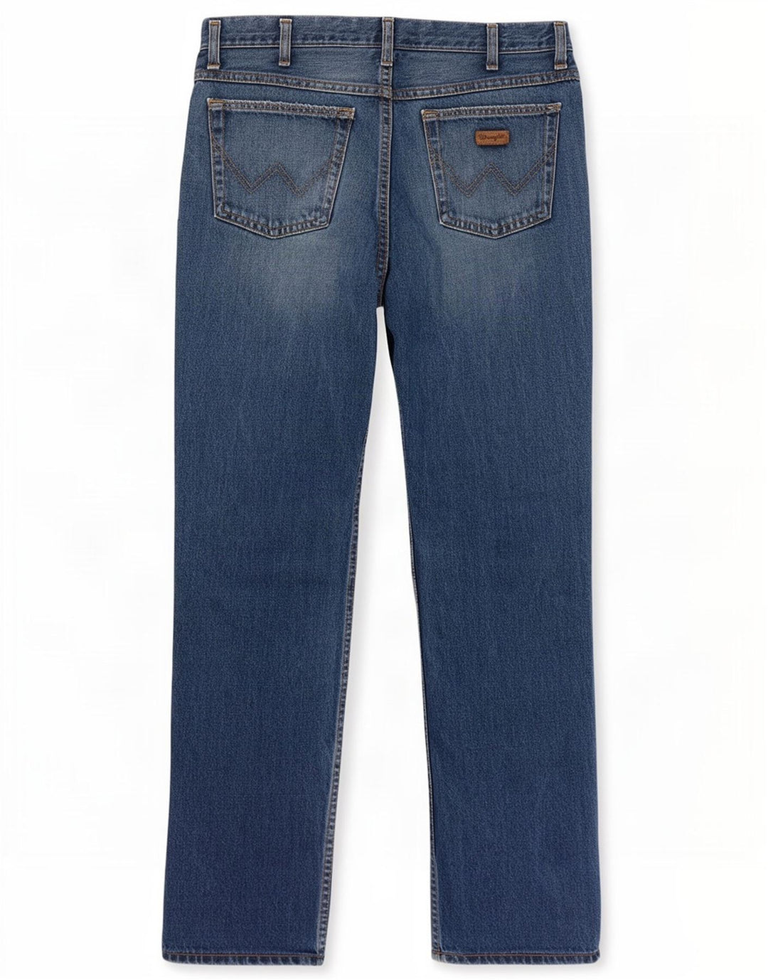 Wrangler Mens Straight Jeans W33 L30 Blue Cotton