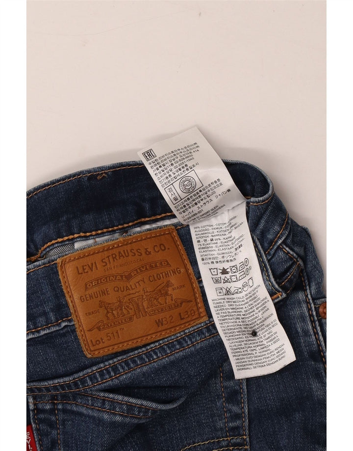 Levi's Mens 511 Slim Jeans W32 L30 Blue Cotton
