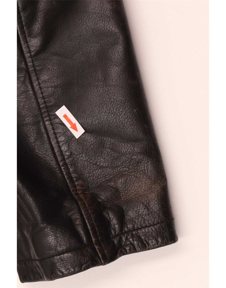 Wilsons Mens Leather Jacket UK 38 Medium Black