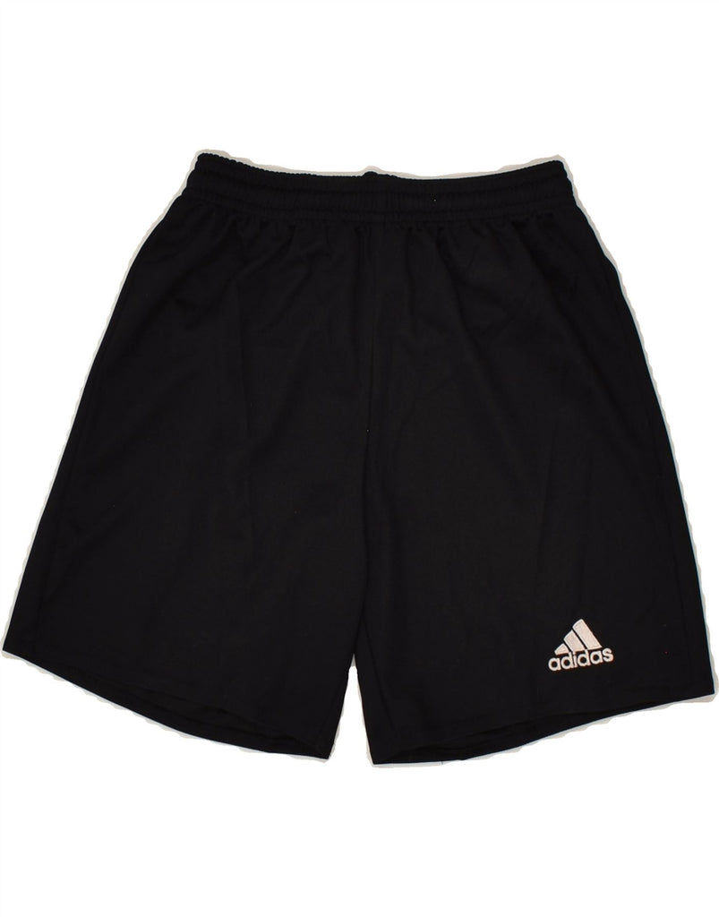 ADIDAS Girls Sport Shorts 9-10 Years Black Polyester | Vintage Adidas | Thrift | Second-Hand Adidas | Used Clothing | Messina Hembry 