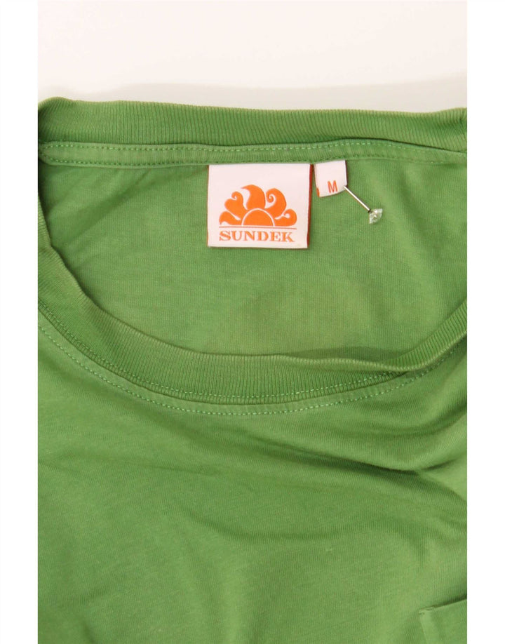 Sundek Mens Graphic T-Shirt Top Medium Green