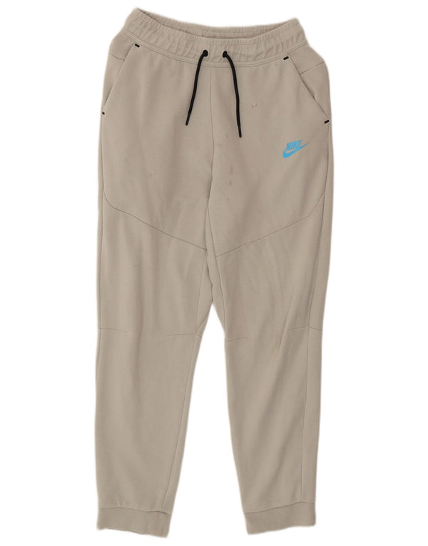 NIKE Boys Tracksuit Trousers Joggers 13-14 Years XL  Grey Polyester