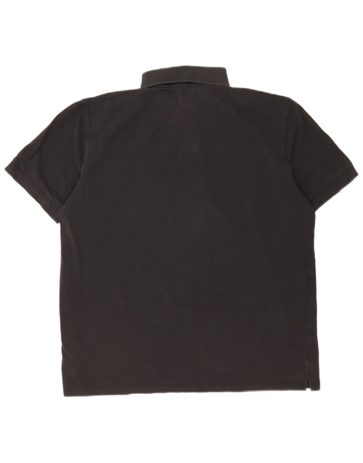 Hugo Boss Mens Polo Shirt Large Black Cotton