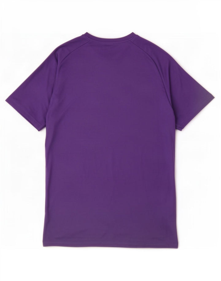 Puma Mens T-Shirt Top Large Purple Polyester