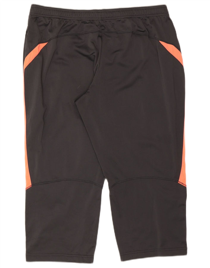 Nike Womens Capri Tracksuit Trousers UK 18 XL  Grey Colourblock Polyester