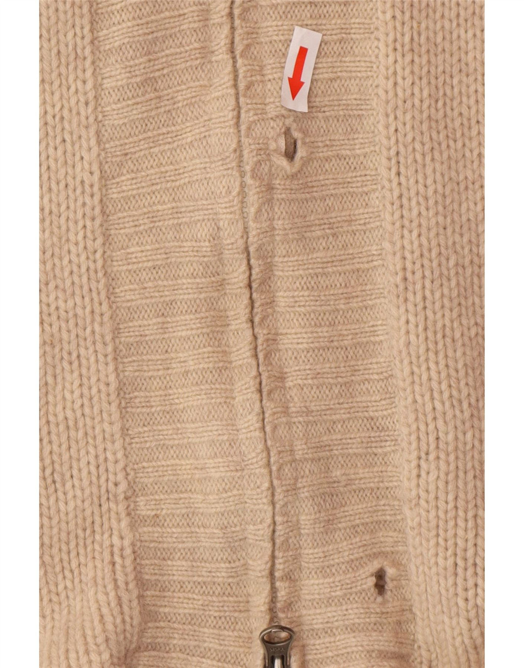 White Stuff Womens Longline Hooded Cardigan Sweater UK 12 Medium Beige